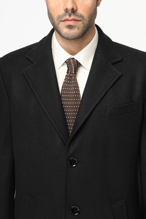 Regular Fit Coat Black