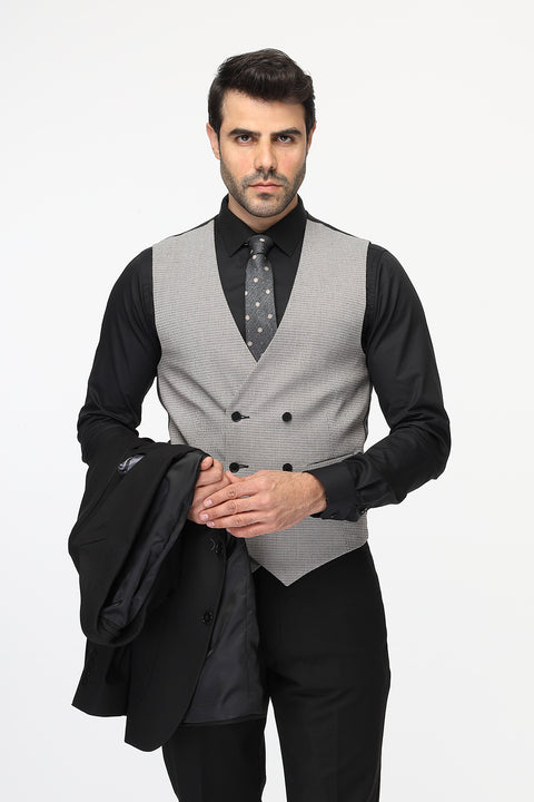 Slim Fit Suit Black