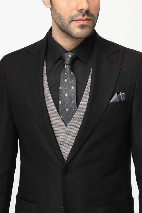 Slim Fit Suit Black