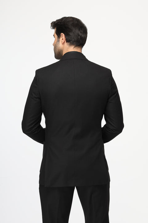 Slim Fit Suit Black