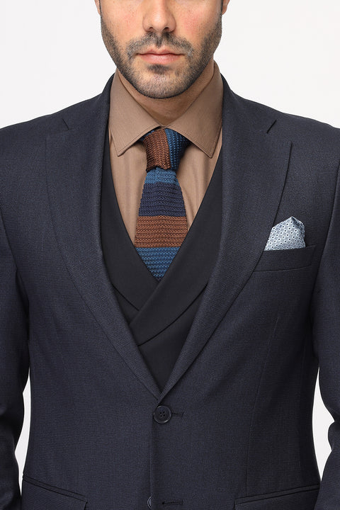 Slim Fit Suit Dark Blue