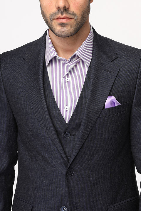 Slim Fit Suit Dark Blue