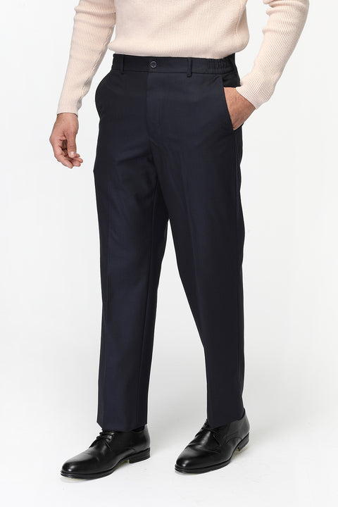 Regular Fit Classic Pants Dark Blue