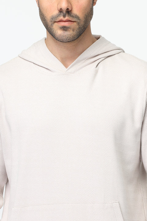 Slim Fit Sweat Shirt Beige