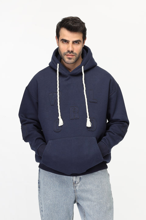 Over Size Sweat Shirt Dark Blue