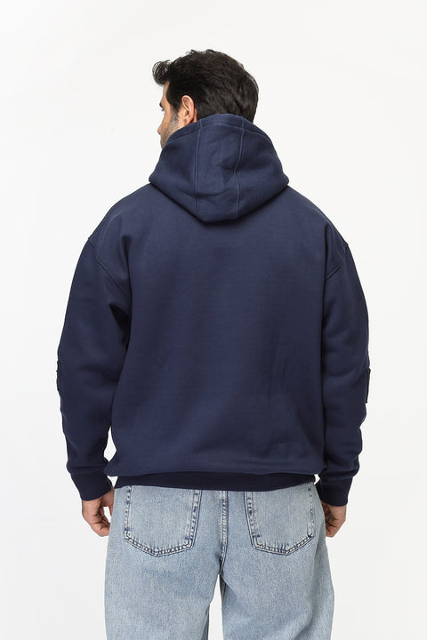 Over Size Sweat Shirt Dark Blue