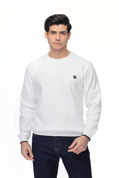 Regular Fit Sweat Shirt White