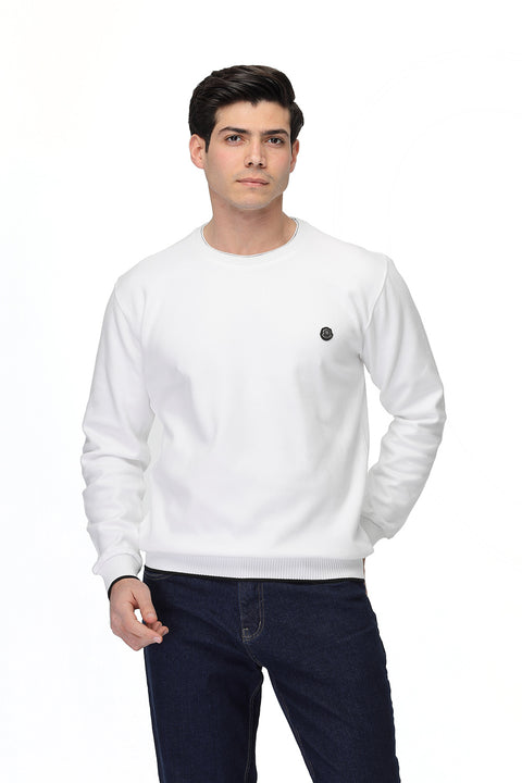 Regular Fit Sweat Shirt White