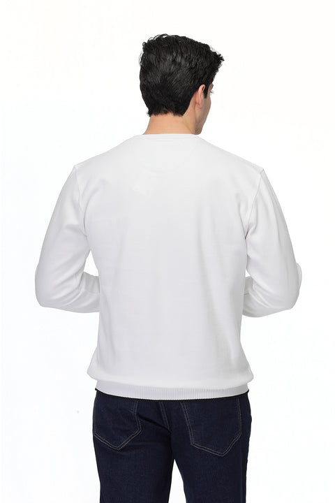 Regular Fit Sweat Shirt White
