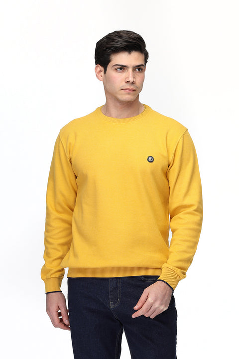 Regular Fit Sweat Shirt Yellow