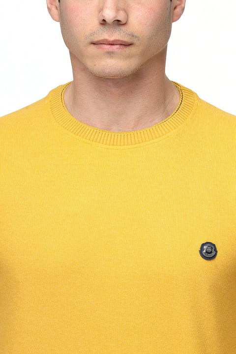 Regular Fit Sweat Shirt Yellow