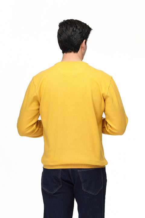 Regular Fit Sweat Shirt Yellow
