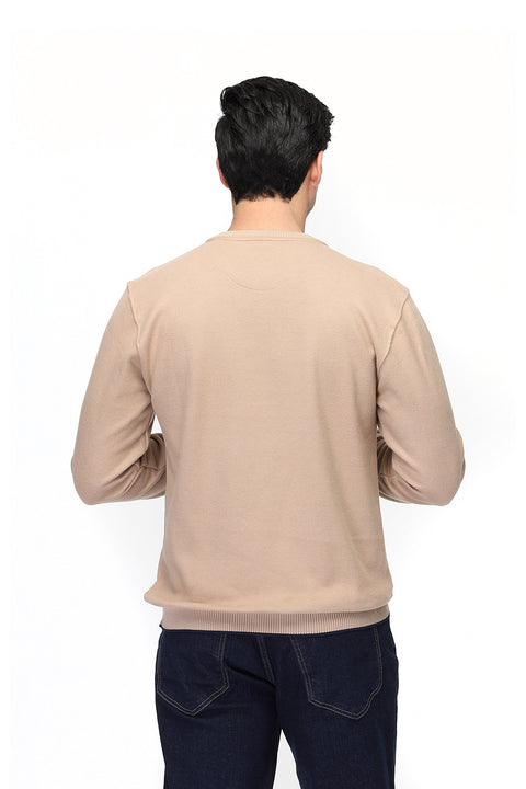 Regular Fit Sweat Shirt Beige