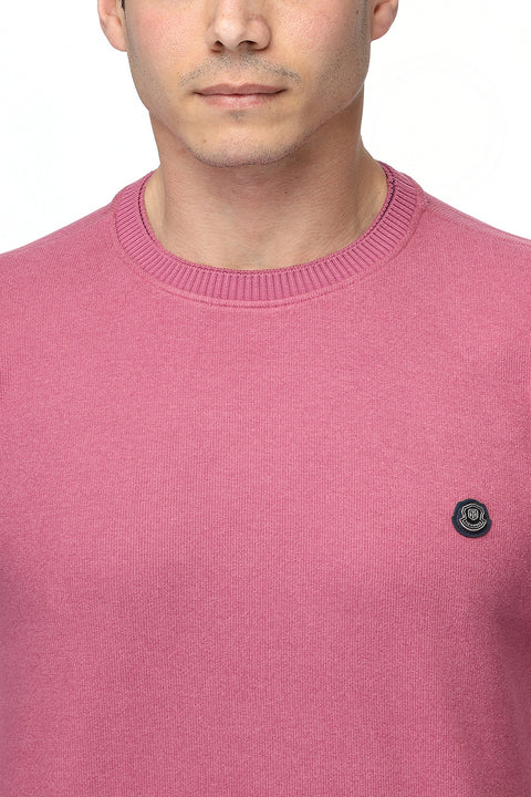 Regular Fit Sweat Shirt Pink