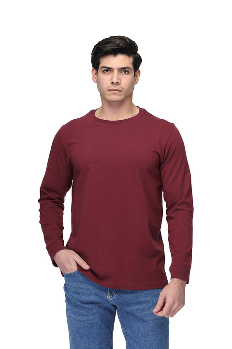 Relax Fit Sweat Shirt Maroon