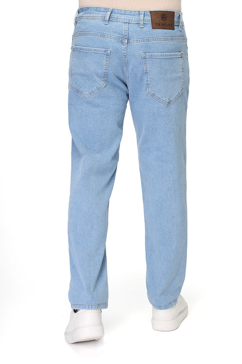Regular Fit Trousers Jeans Light Blue