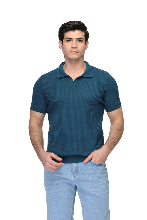 Polo Shirt Regular Fit Knitted Green