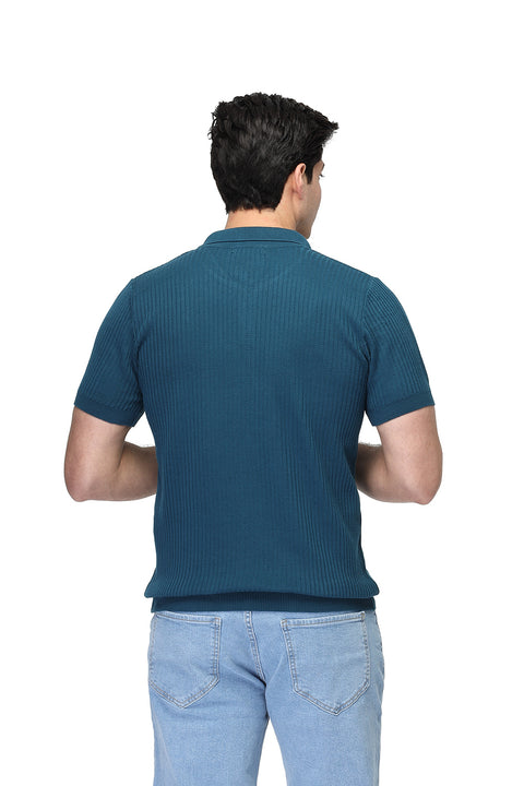 Polo Shirt Regular Fit Knitted Green