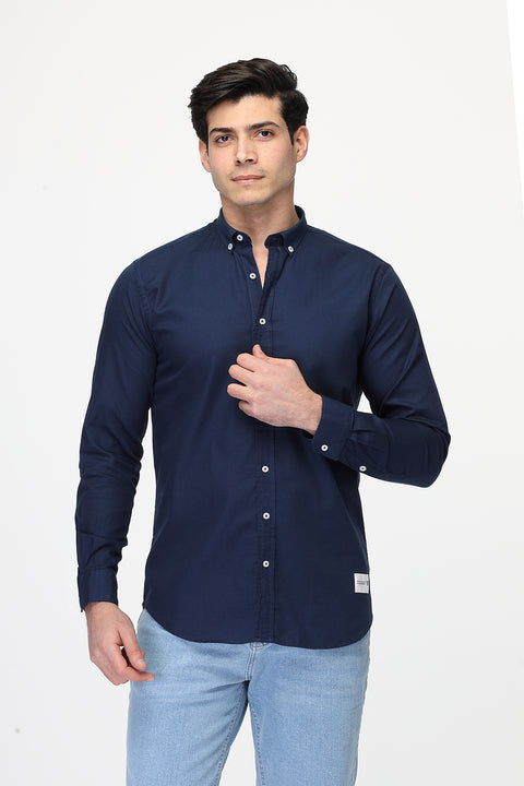 Regular Fit Shirt Dark Blue