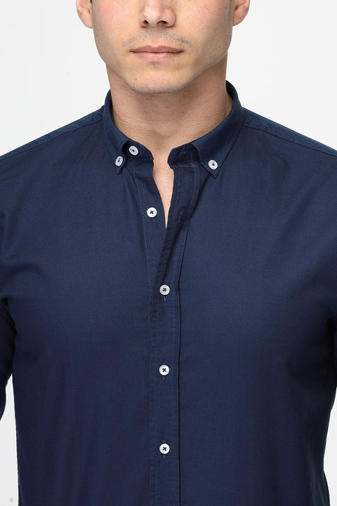 Regular Fit Shirt Dark Blue
