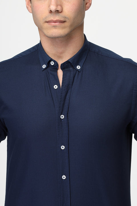 Regular Fit Shirt Dark Blue
