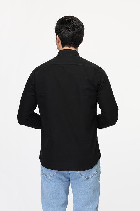 New Fit Shirt Oxford Black 100% Cotton
