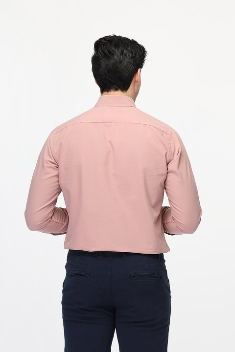 New Fit Shirt Oxford Pink 100% Cotton