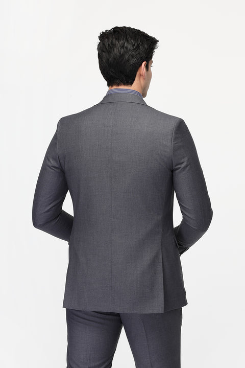 Slim Fit Suit Gray