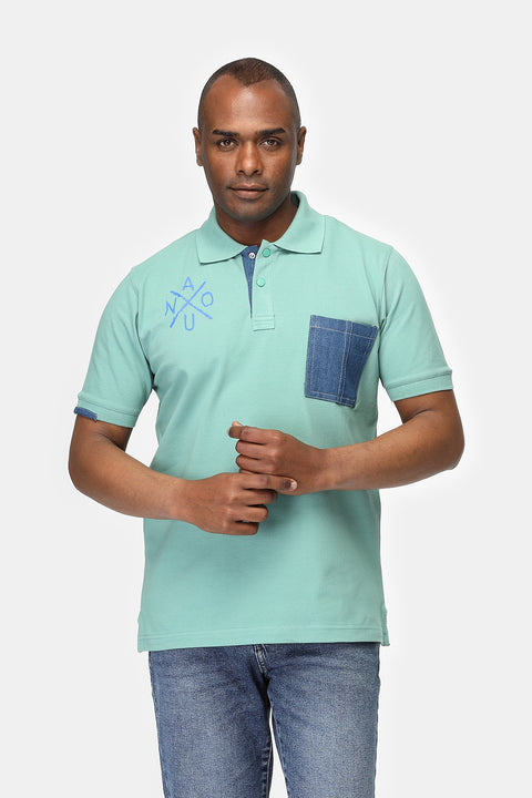 Polo Shirt Regular Fit Green