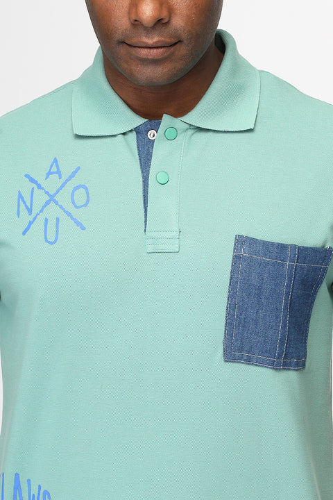 Polo Shirt Regular Fit Green