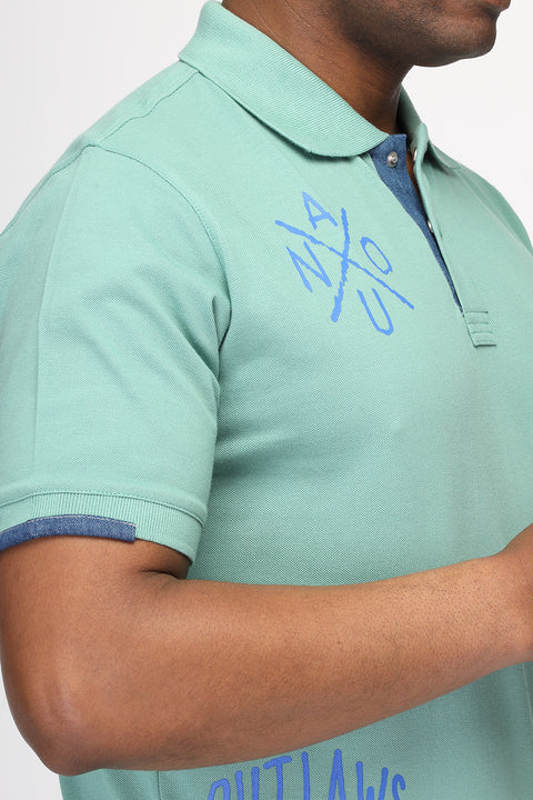 Polo Shirt Regular Fit Green