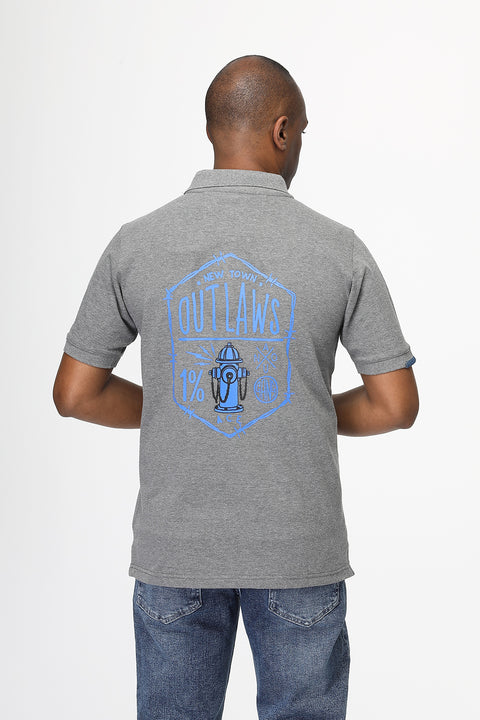 Polo Shirt Regular Fit Gray