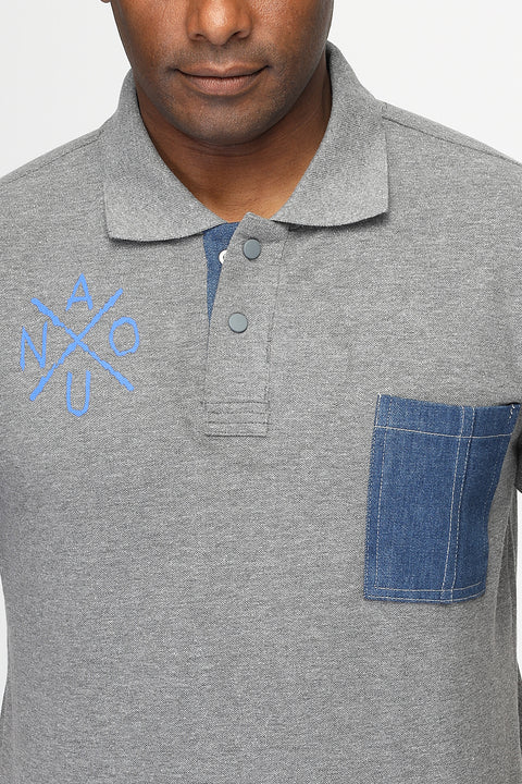 Polo Shirt Regular Fit Gray