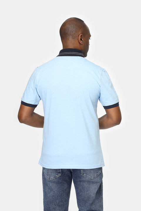 Polo Shirt Regular Fit Light Blue