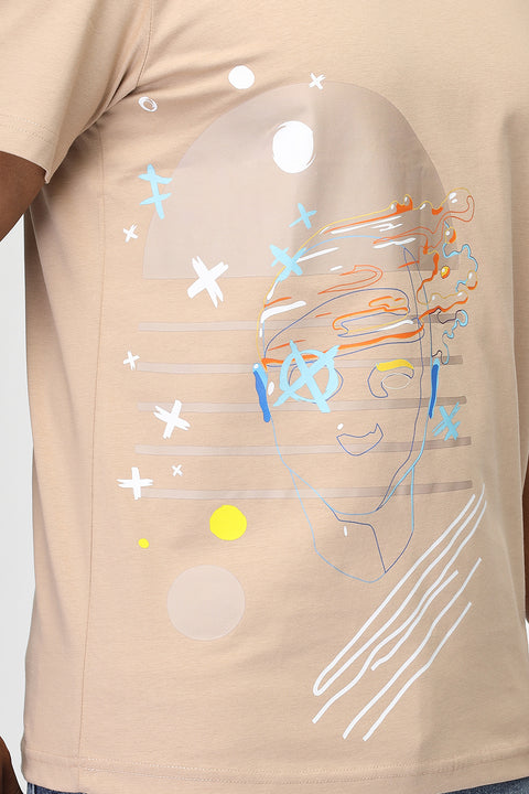 Regular Fit T-Shirt Beige