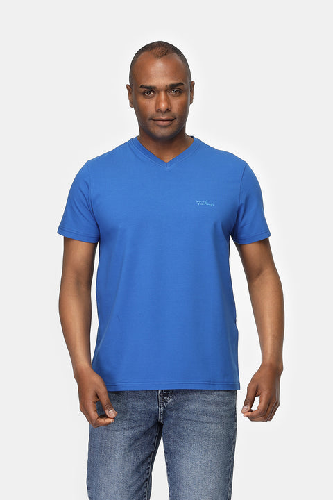 Regular Fit T-Shirt V Blue