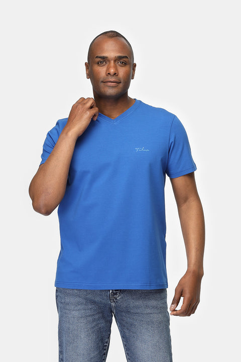 Regular Fit T-Shirt V Blue