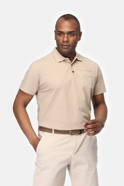 Polo Shirt Regular Fit Beige