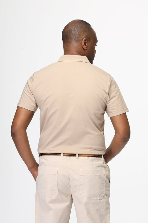 Polo Shirt Regular Fit Beige