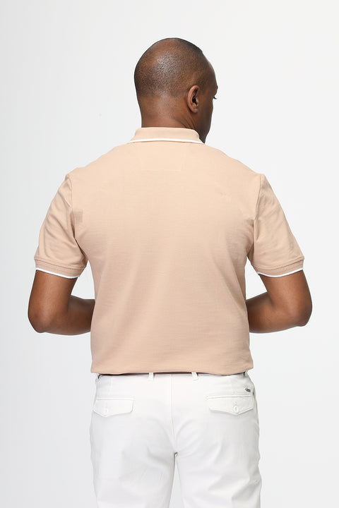 Polo Shirt Regular Fit Beige