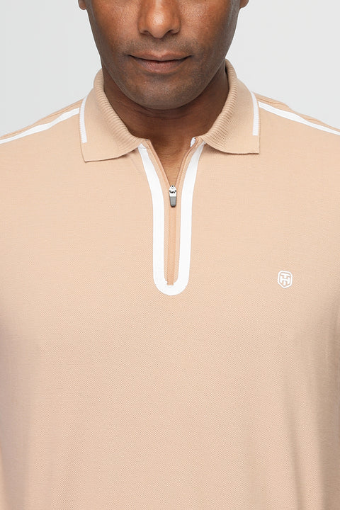 Polo Shirt Regular Fit Beige