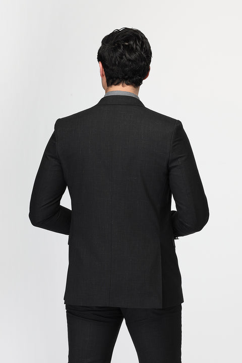 Slim Fit Suit Black