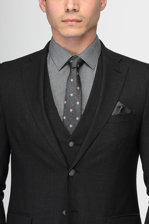 Slim Fit Suit Black