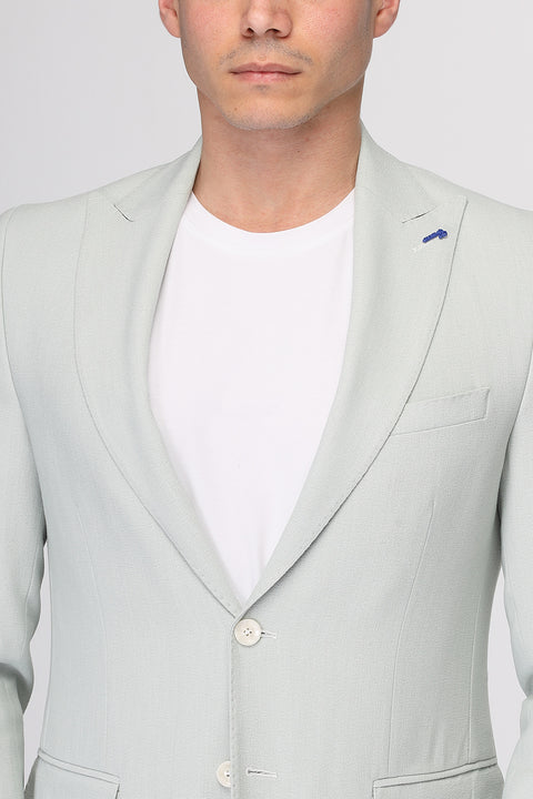 Slim Fit Suit Light Green