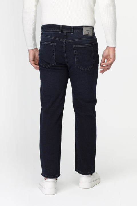 Relax Fit Trousers Jeans Dark Blue