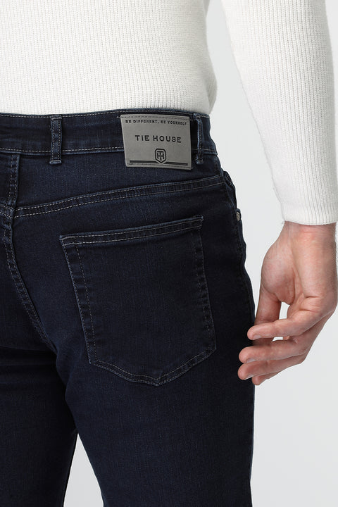 Relax Fit Trousers Jeans Dark Blue