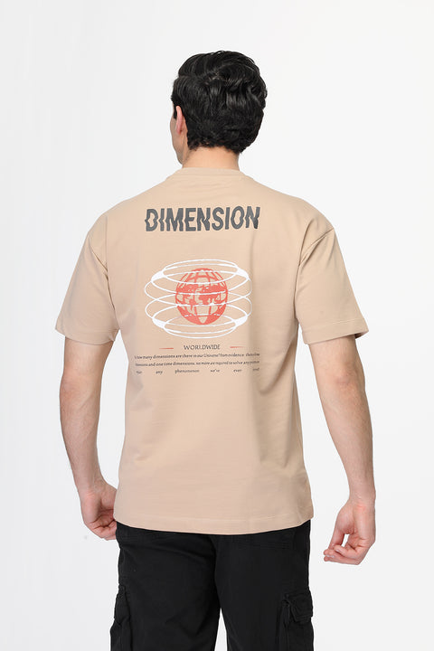 Over Size T-Shirt Beige