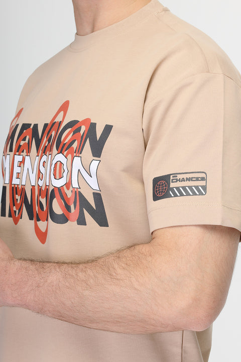 Over Size T-Shirt Beige