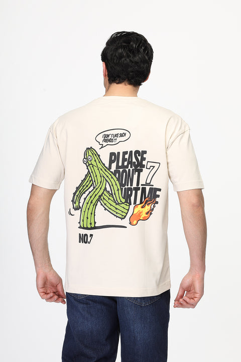 Over Size T-Shirt Beige