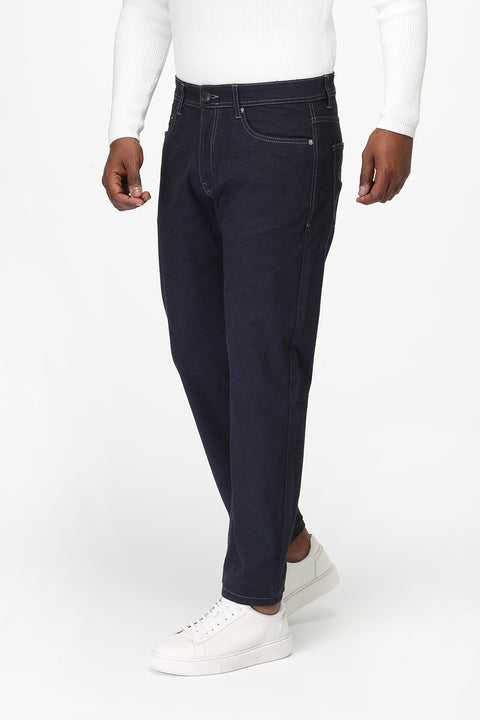 Regular Fit Trousers Jeans Dark Blue